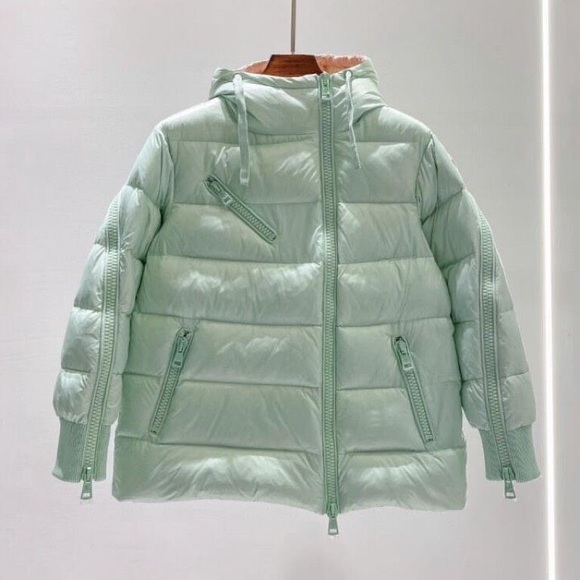 Moncler Diagonal Zipper Down Jacket - Picture 1 of 6